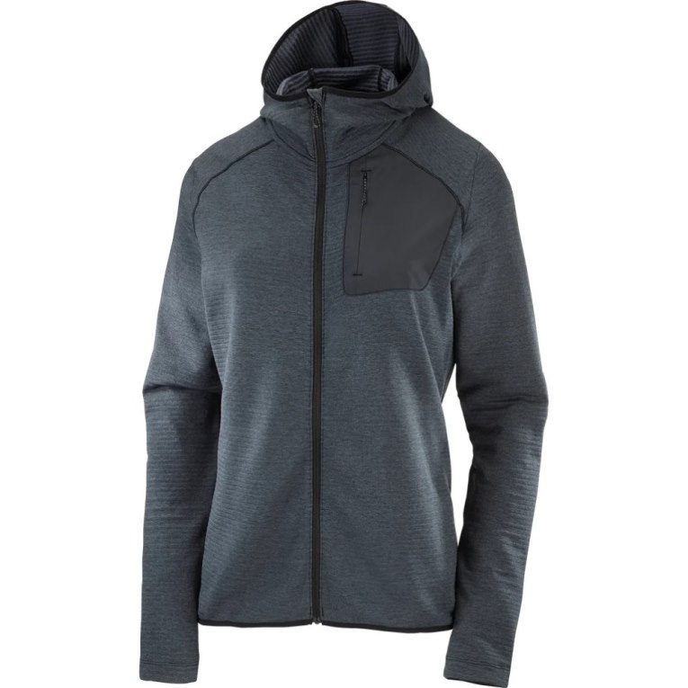 Black Salomon Essential Lightwarm Hooded Women's Jackets | IE ML0685